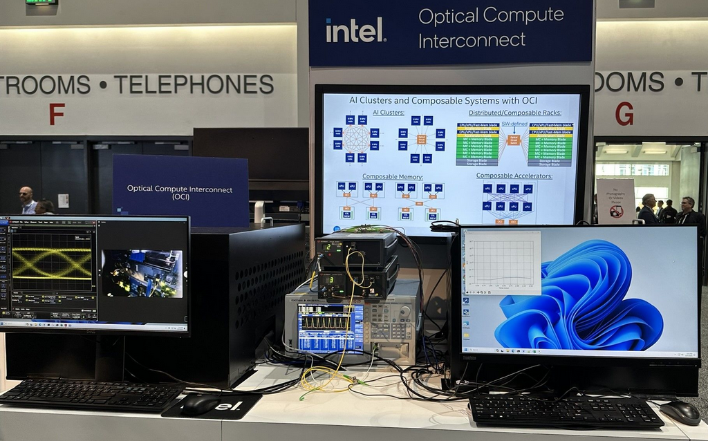 Intel’s touts “revolutionary” optical compute interconnect (OCI) chiplet