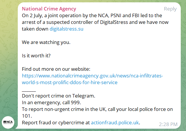 Police infiltrate shady DDoS-as-a-service marketplace DigitalStress