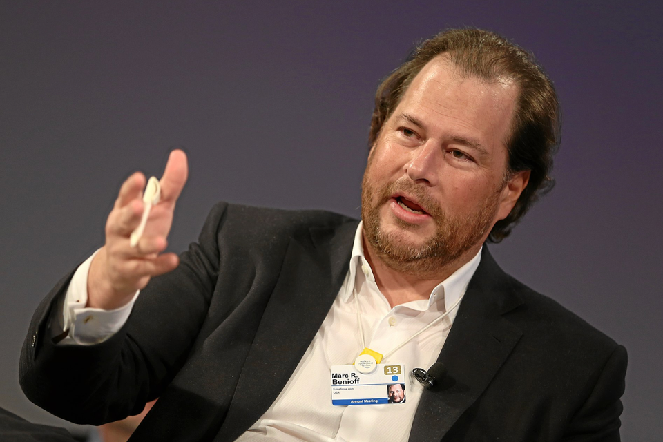 Marc Benioff, CEO, speaks at the World Economic Forum (Image: Wikimedia) 